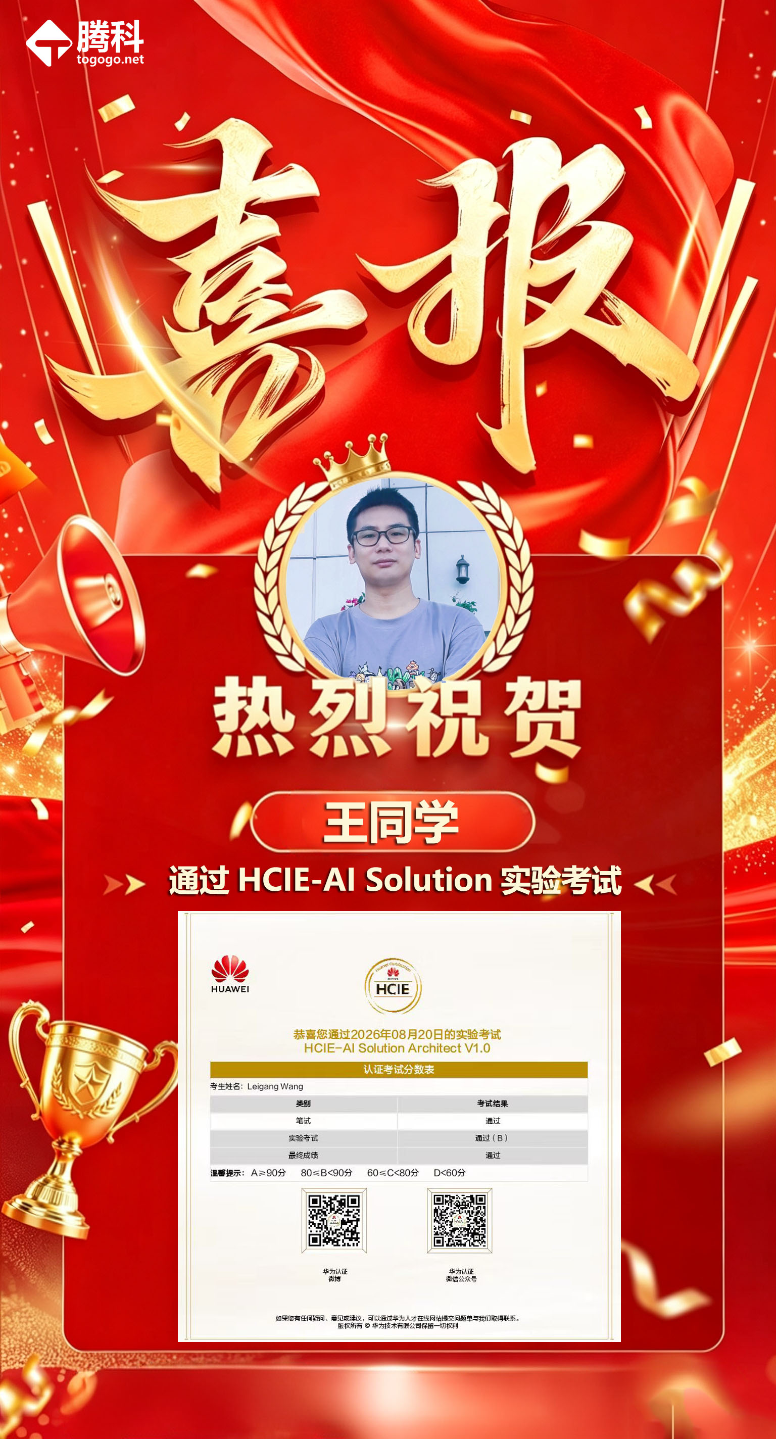学员喜报